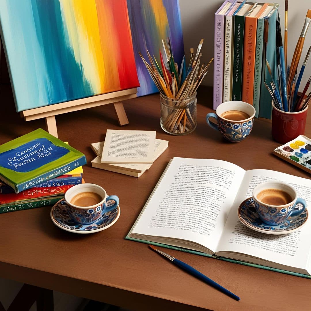 Art-Inspired Espresso Moments aesthetic