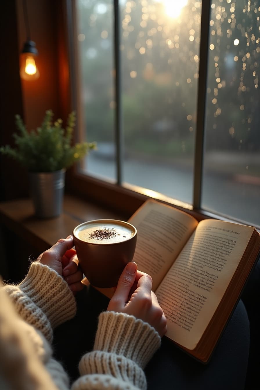Rainy Day Window Reads aesthetic
