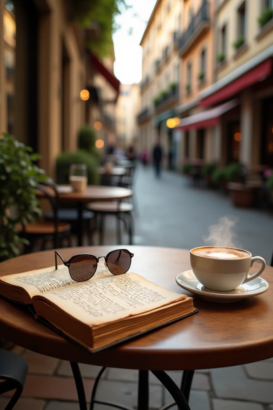 Travel Café Tabletop aesthetic