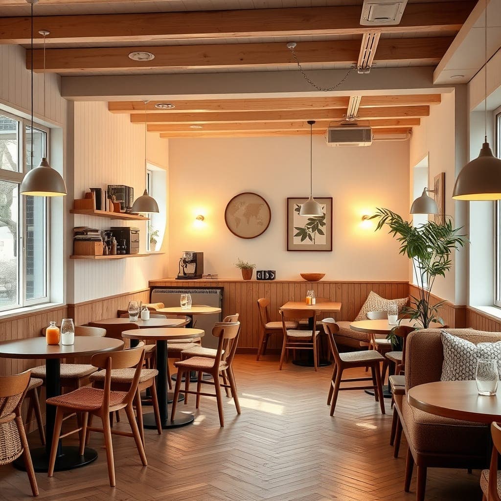 Scandinavian Coffee Shop Interior
