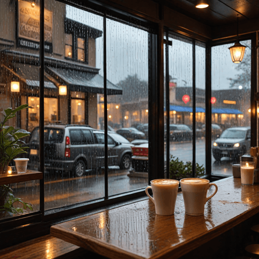 Rainy Day Café Window