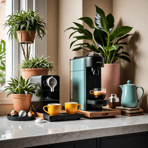 Boho Coffee Bar with Plants