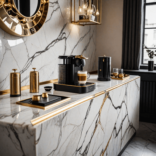 Glamorous Marble Coffee Bar