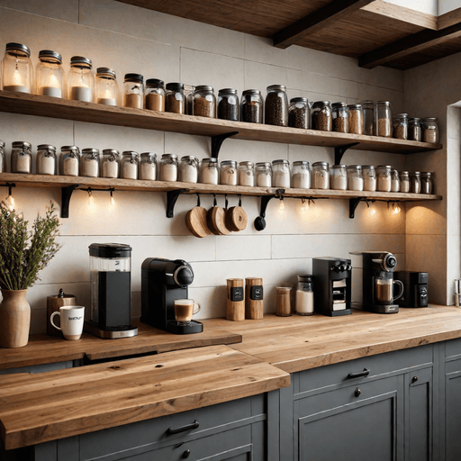 Rustic Farmhouse Coffee Bar